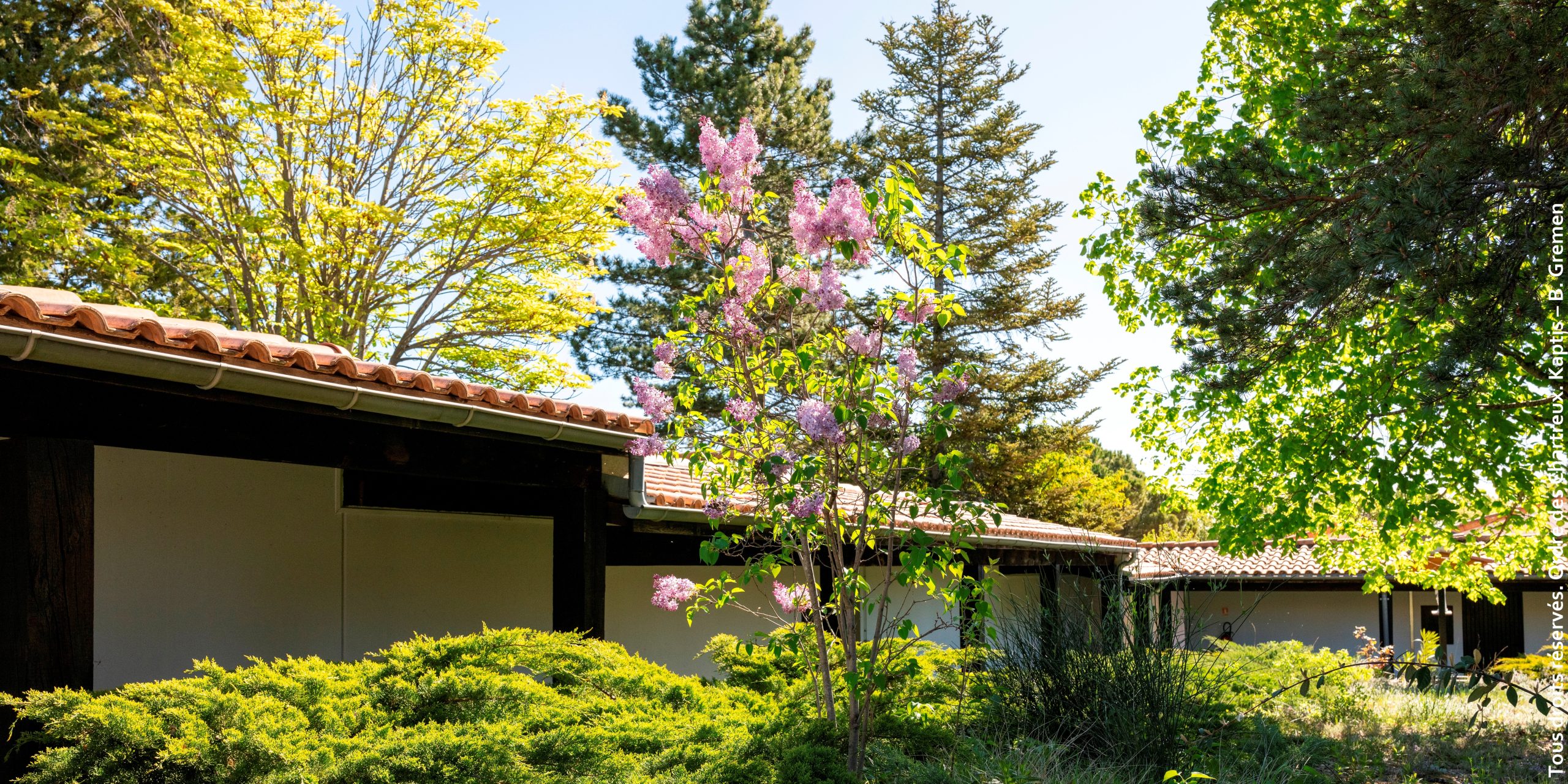 9. Petit cloître pris de l'intérieur; perspective vers l'est